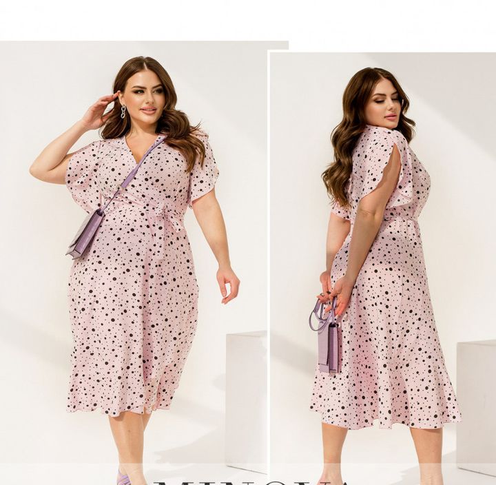 Buy Dress №2355-Powder, 66-68, Minova
