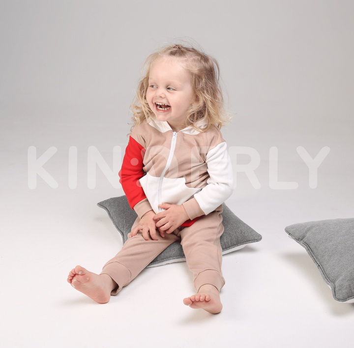 Buy Set for baby, hoodie and pants, Beige-red, 1051, 92, Kinderly
