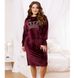 Home dress №2324-burgundy, 48-50-52, Minova