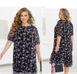 Dress №2459-Black-Lilac, 46-48, Minova