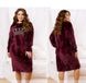 Home dress №2324-burgundy, 60-62-64, Minova