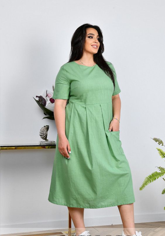 Buy Dress №8-353-Olive, 60-10XL, Minova