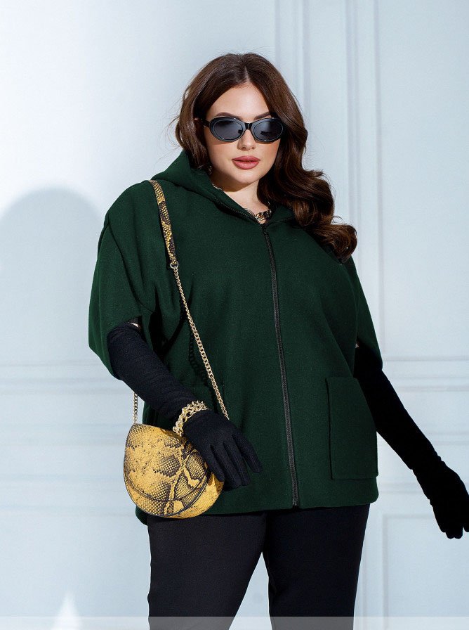 Buy Women's coat №1131-Green, 64-66, Minova