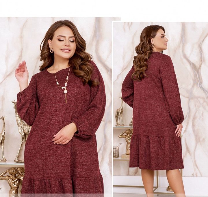 Buy Dress №2316-Bordeaux, 62-64, Minova