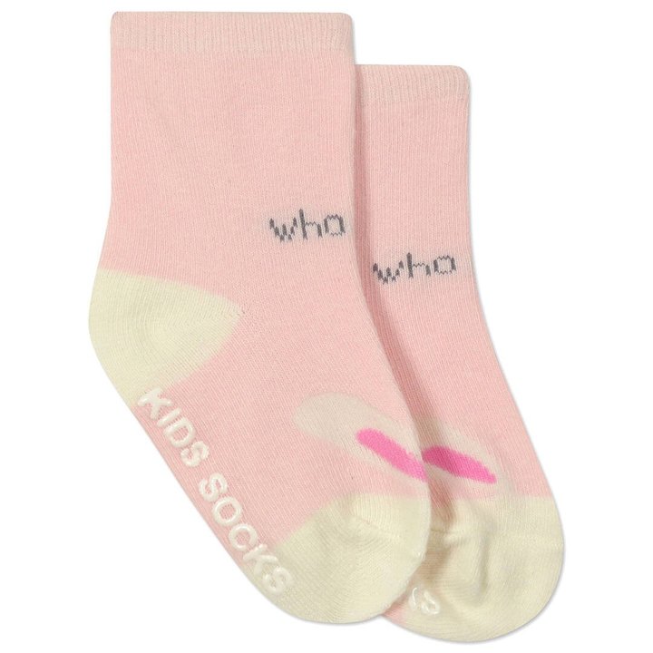 Купить Детские антискользящие носки "Кролик и лисица" 45802 Розовый, 2-48 м., Berni
