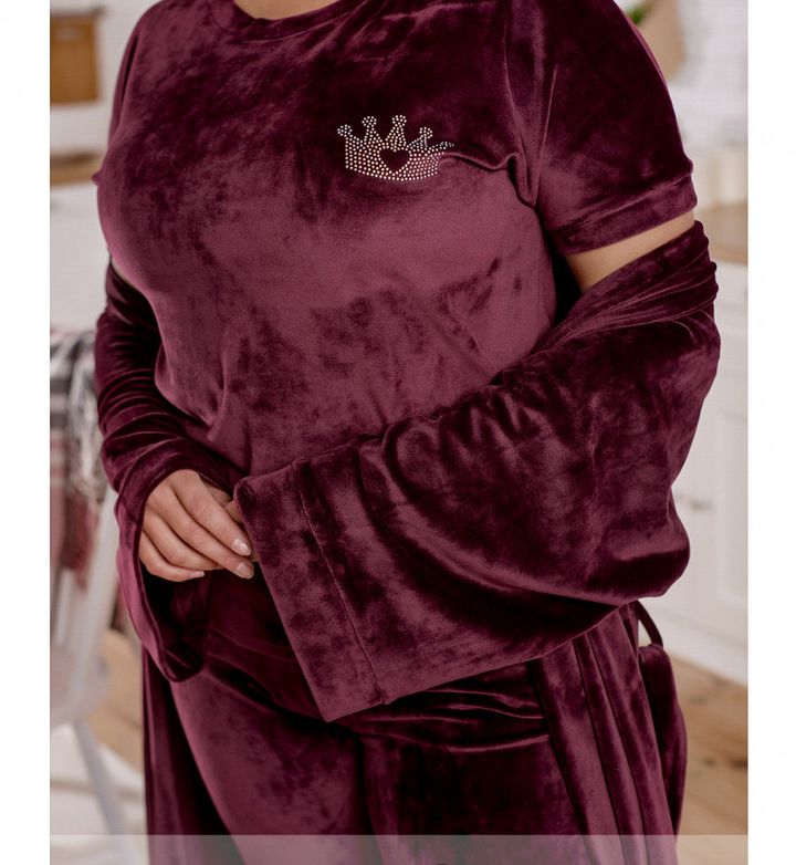 Buy Women's home suit 3 in one, art. 2200, burgundy p. 66-68, Minova