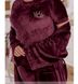 Жіночий костюм трійка, арт. 2200 бордовий p. 66-68, Minova