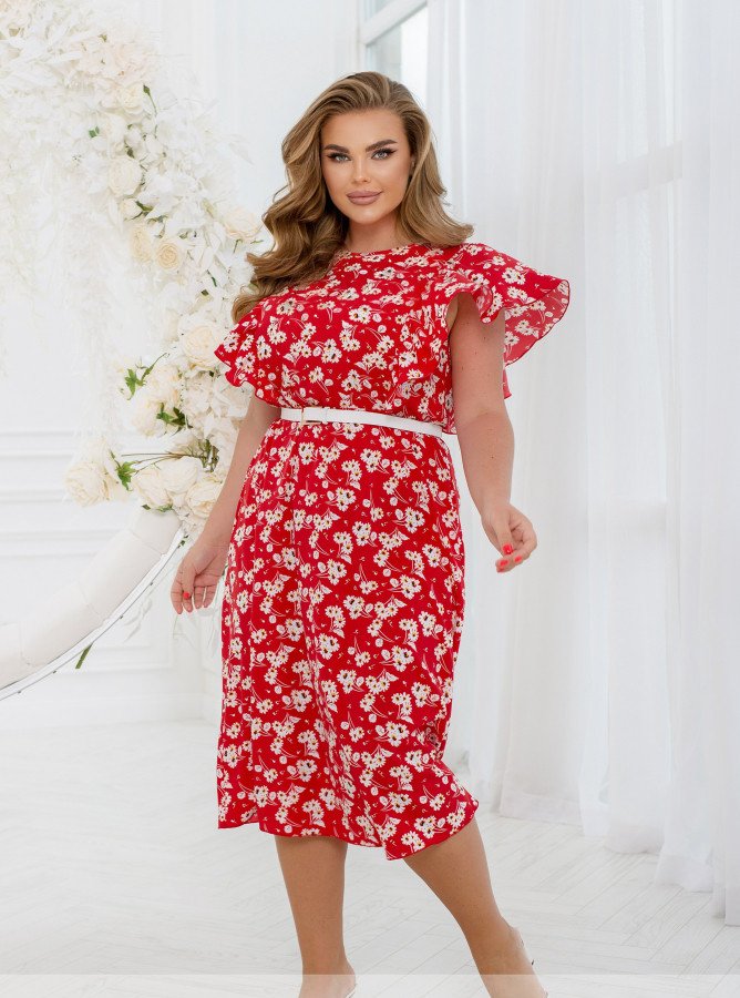 Buy Dress №2457-Red, 66-68, Minova