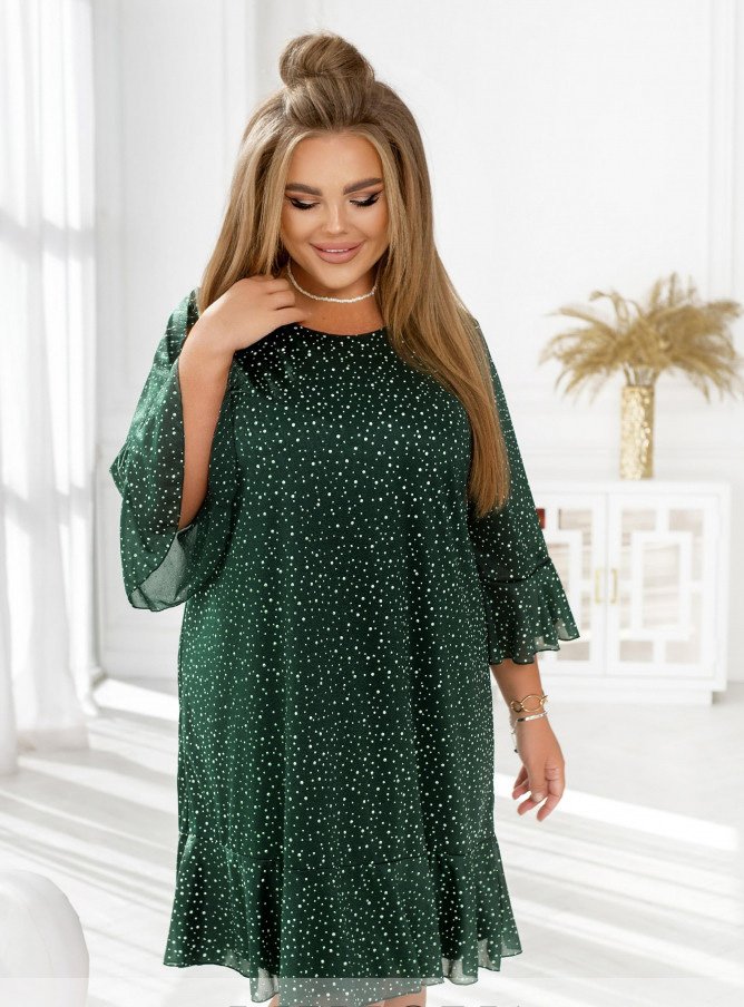 Купить Платье №22-016-Зеленый, 64, Minova