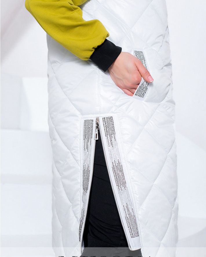Buy Women's quilted vest No. 17-278-white, 62-64, Minova