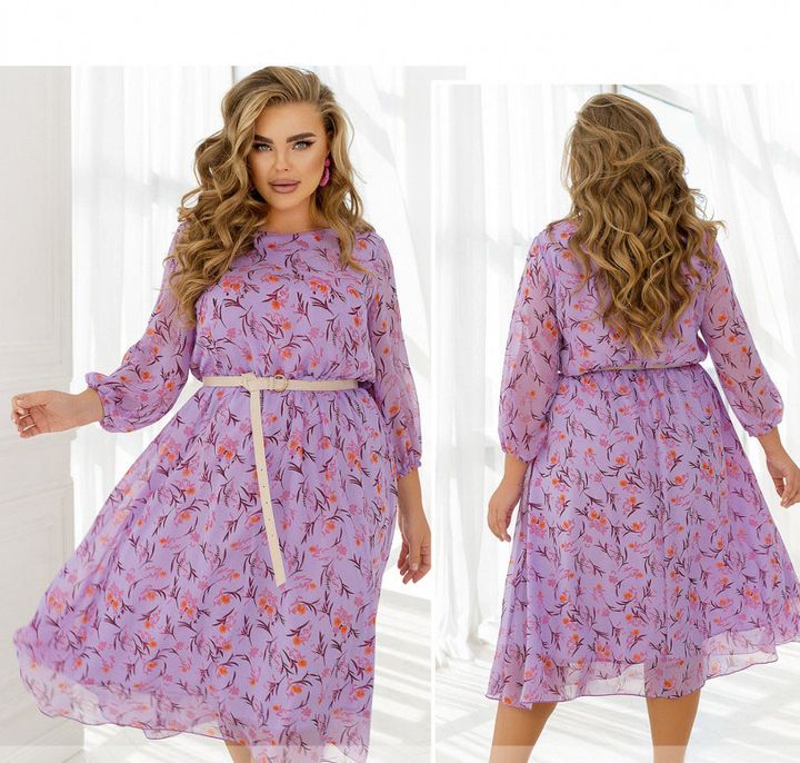 Buy Dress №2448-Lilac, 66-68, Minova