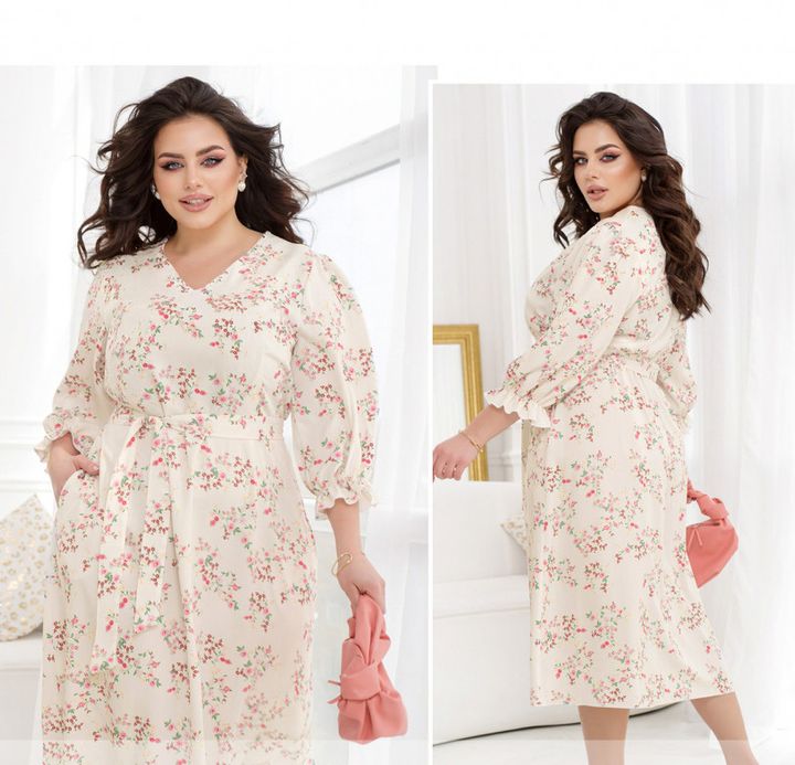 Buy Dress №2444-White, 66-68, Minova