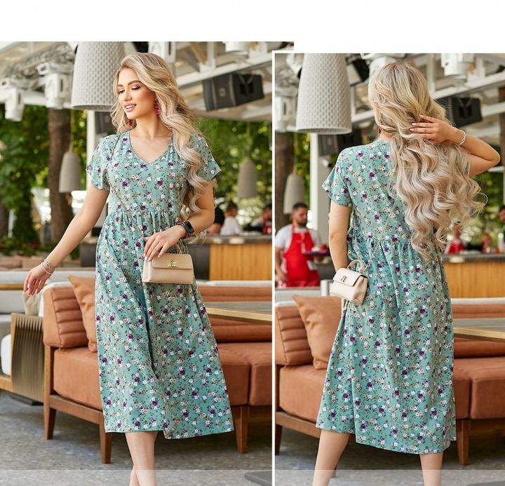 Buy Dress №657-Pistachio, 46-48, Minova