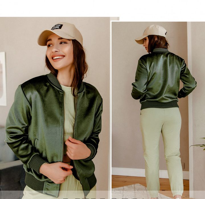 Buy Women's quilted jacket No. 2163-khaki, 48, Minova