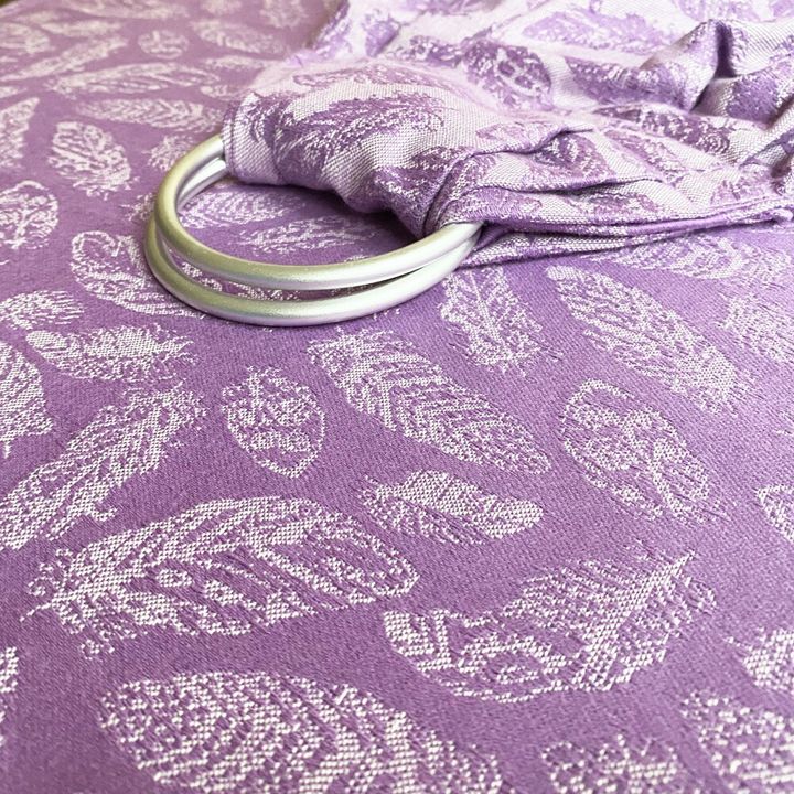 Buy Sling with rings jacquard lilac Feathers