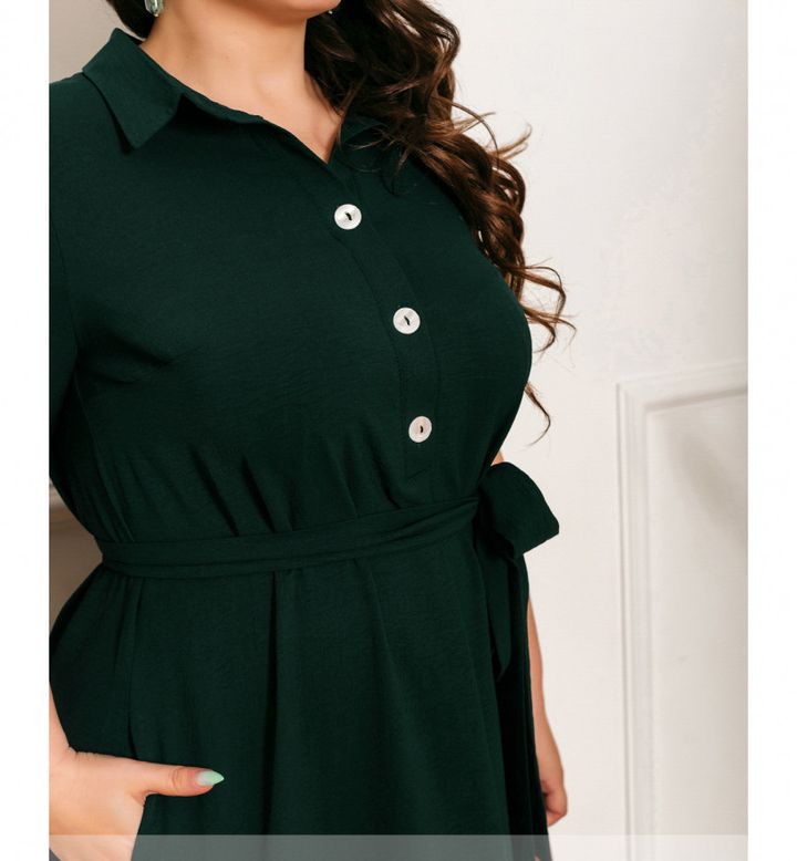Купить Платье №01122-темно-зеленый, 58, Minova