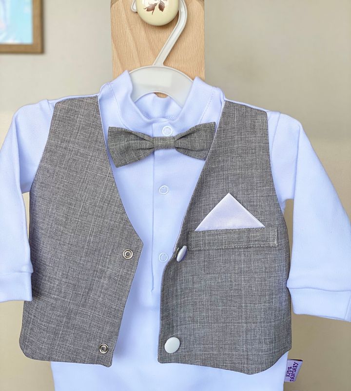 Buy Gentleman gray vest set, 68, Kid`s Fantasy