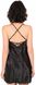 Silk nightgown Black 38, F50005, Fleri