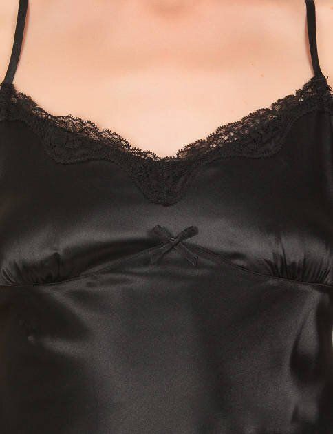 Buy Silk nightgown Black 42, F50005, Fleri