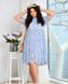 Dress №8635-6-White-Blue, 50, Minova