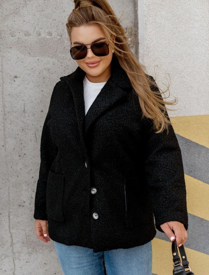 Buy Cashmere coat №1190-black, 56-58, Minova