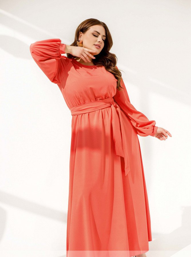 Buy Dress №314B-Coral, XL-2XL, Minova