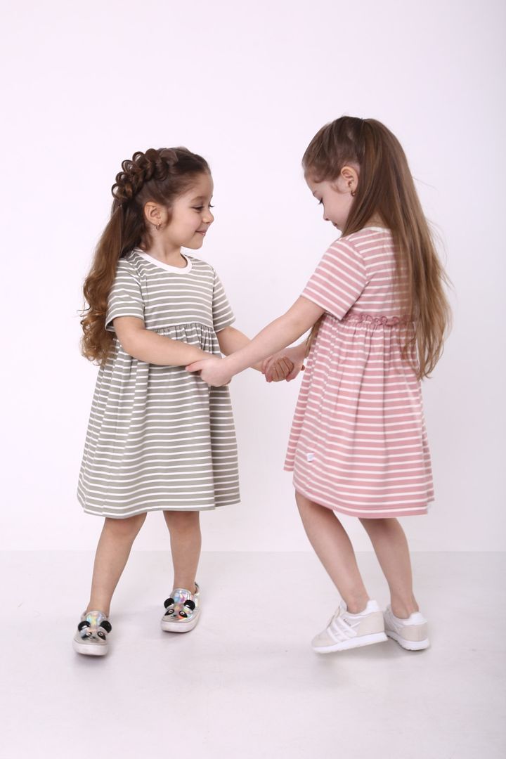 Buy Casual dress for girls, Olive, 03-01073-0, 110, Fashion toddler