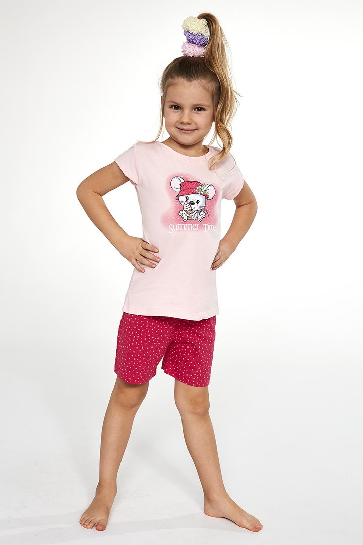 Buy Girls pajamas, pink, 787-21 85 Little mouse, 122-128, Cornette