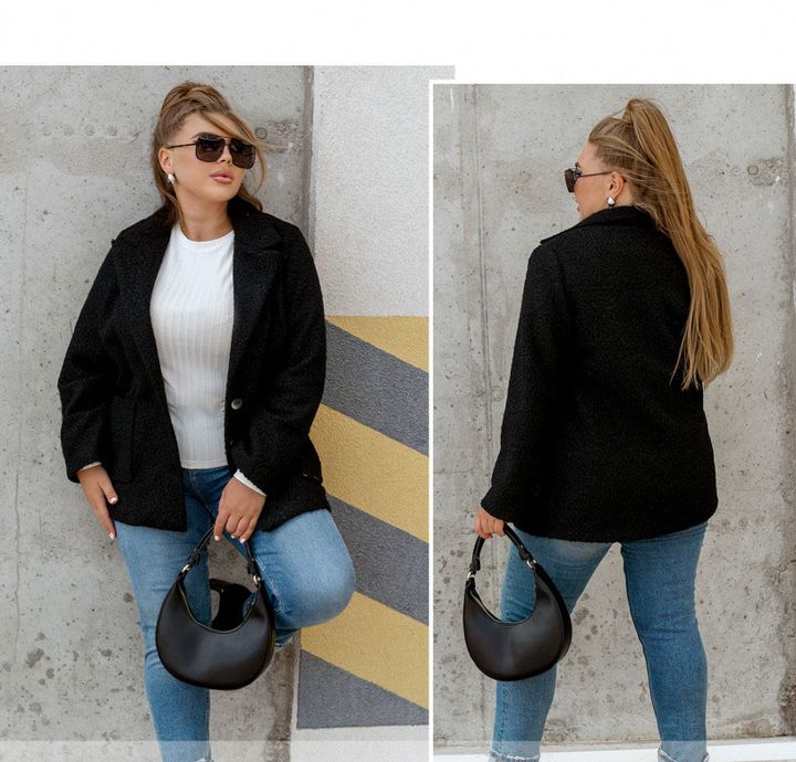 Buy Cashmere coat №1190-black, 56-58, Minova