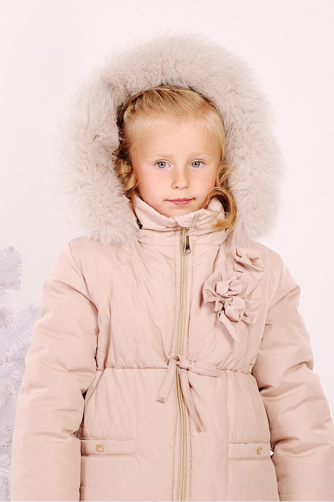 Купить Куртка зимняя для девочки "Ваниль", 03-00544, размер 116, Модный карапуз