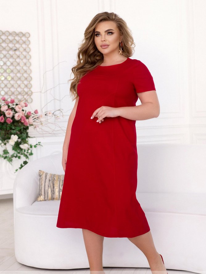 Купить Платье №3171B-Красный, 54-58, Minova