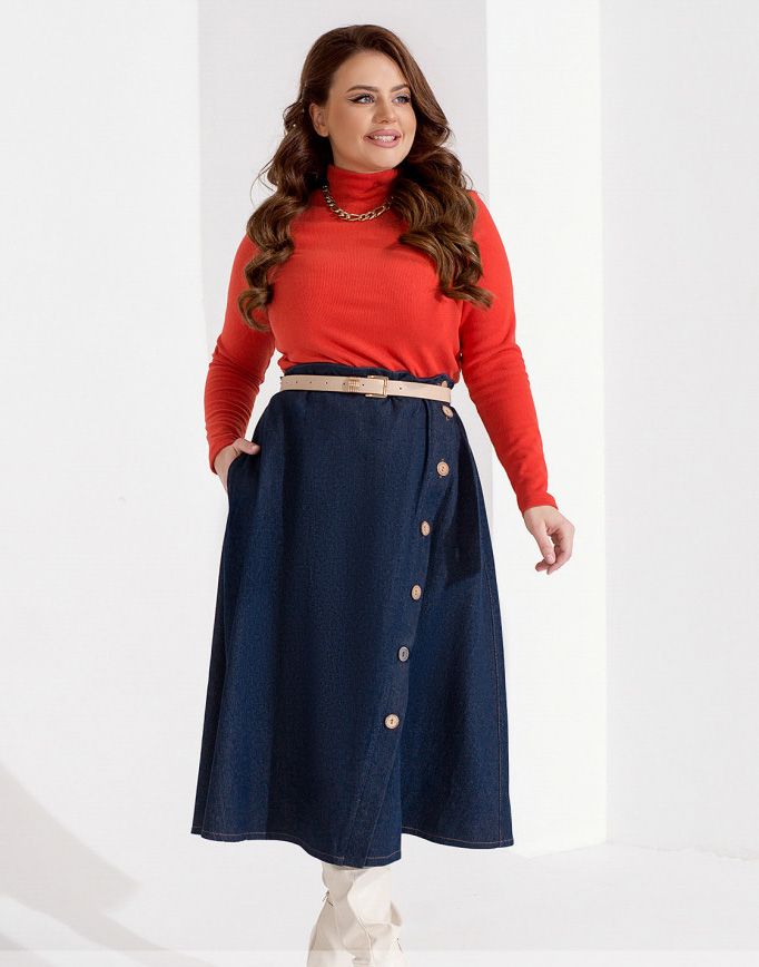 Buy Skirt №2341-Dark Blue, 68-70, Minova