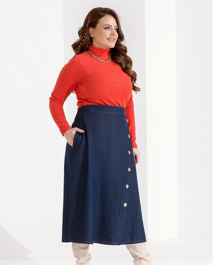 Buy Skirt №2341-Dark Blue, 68-70, Minova
