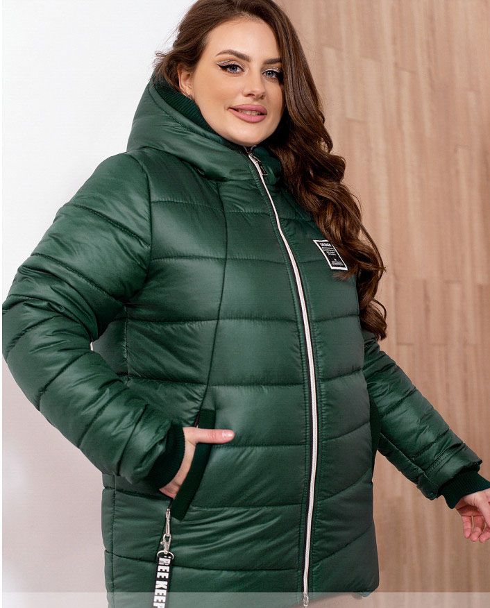 Купити Куртка жіноча №8-323-темно-зелений, 64-66, Minova