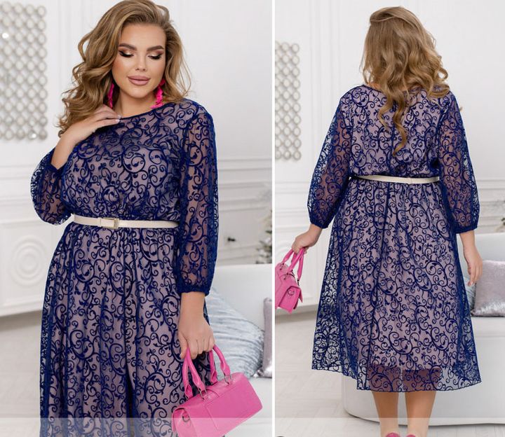 Buy Dress №2485-blue, 66-68, Minova