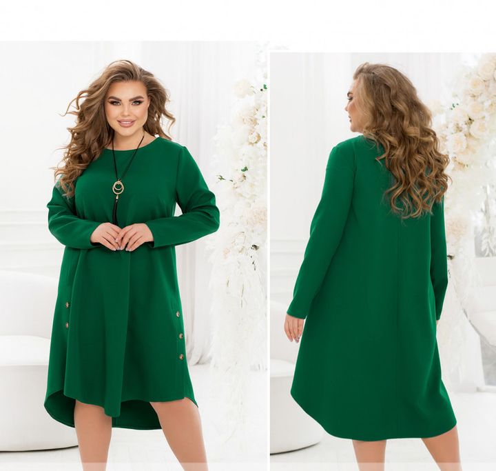 Купить Платье №2435-Зеленый, 66-68, Minova