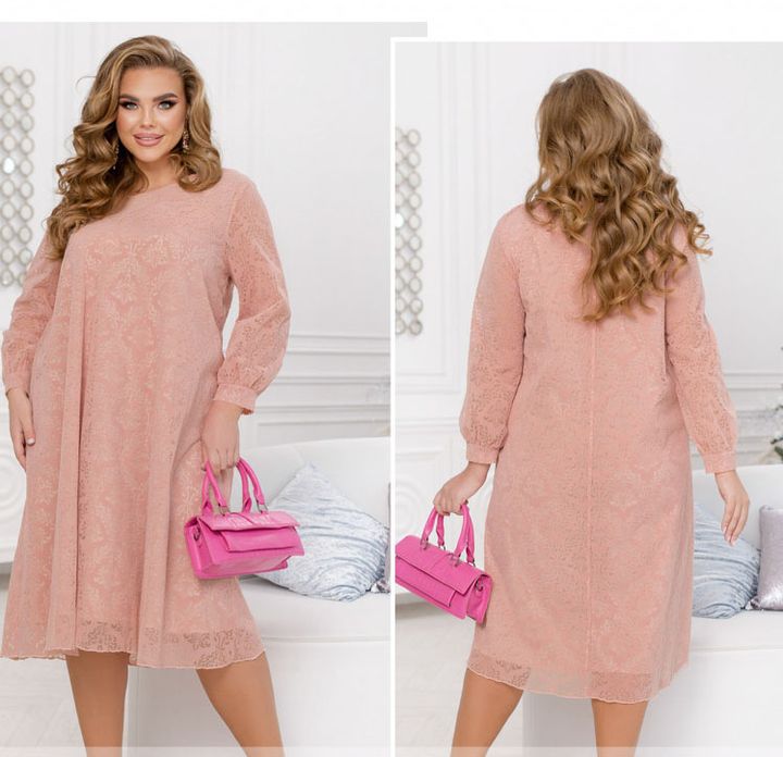Buy Dress №2481-Powder, 66-68, Minova