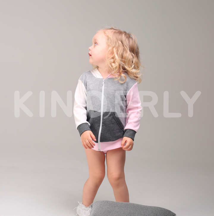 Купити Комплект для малюка, худі і штанці, Сіро-рожевий, 1051, 92, Kinderly