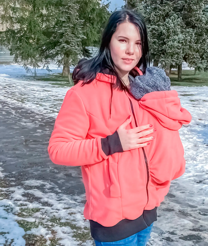 Buy Fleece sweater for pregnant women 3 in 1 Amelia coral