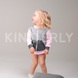 Комплект для малюка, худі і штанці, Сіро-рожевий, 1051, 74, Kinderly