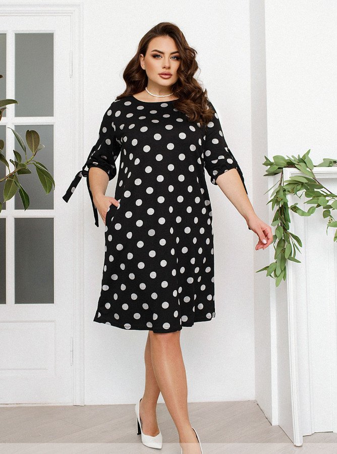 Buy Dress №20-15-black-peas, 56, Minova
