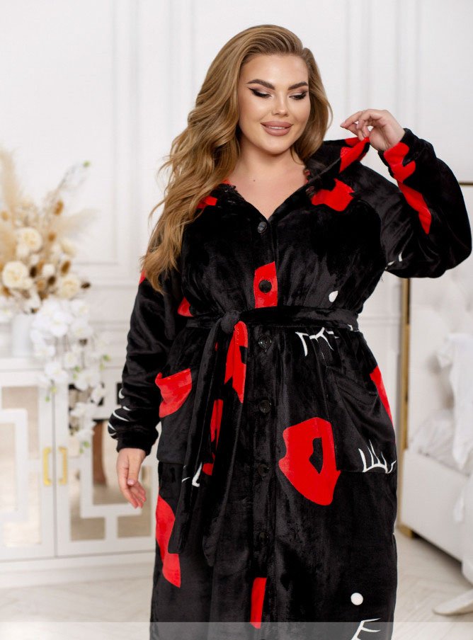 Buy Robe №2420-Black, 66-68, Minova