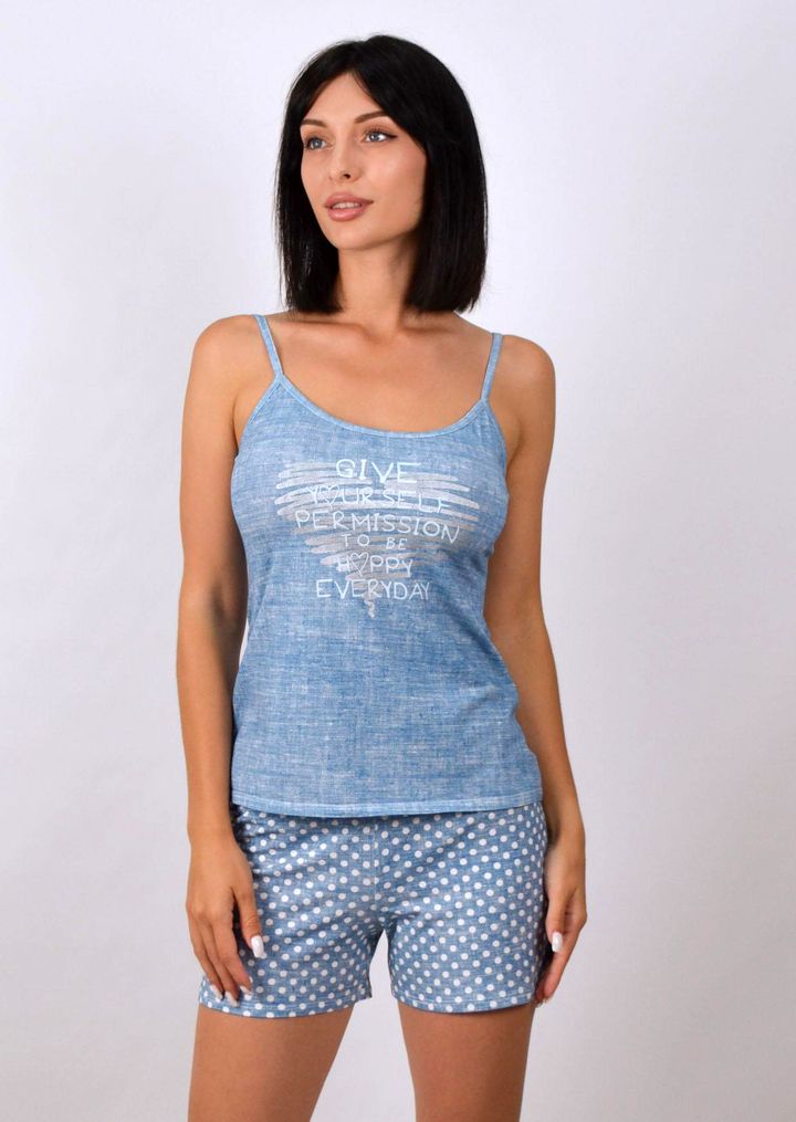 Buy Pajamas for women №837, 2XL, Blue, Roksana