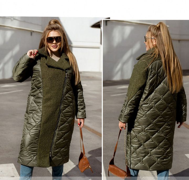Buy Women's jacket №2413-khaki, 66-68, Minova