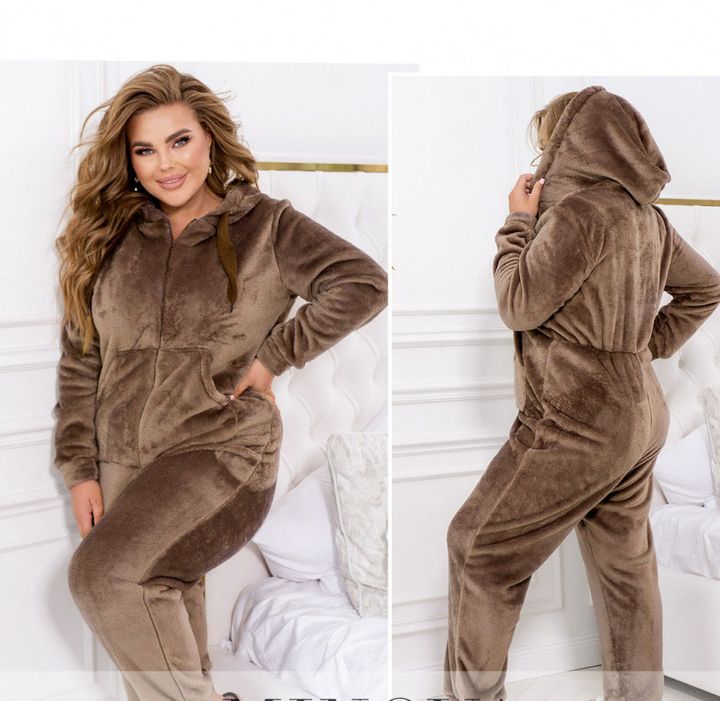 Buy Home warm overalls №2389-brown, 46-48, Minova