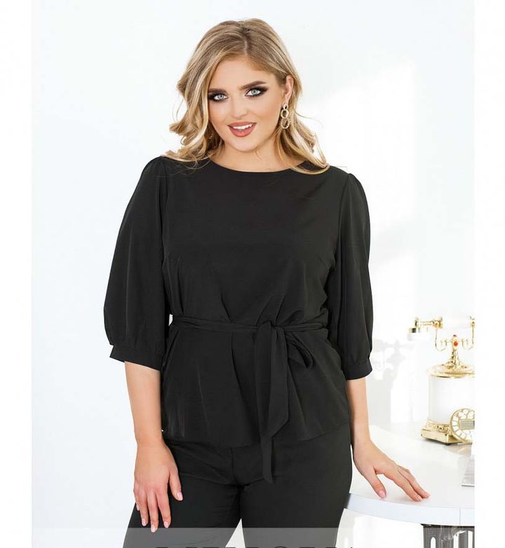 Купить Блуза №2302-черный, 66-68, Minova