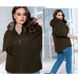 Women's coat №1131-Brown, 60-62, Minova
