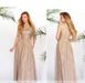 Women's dress No. 1076-beige, 46, Minova