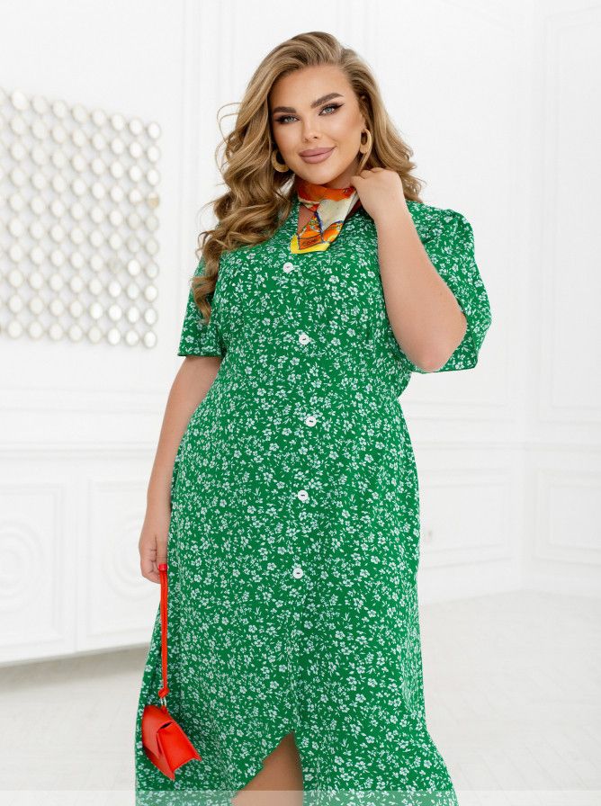 Купить Платье №2455-Зеленый, 66-68, Minova