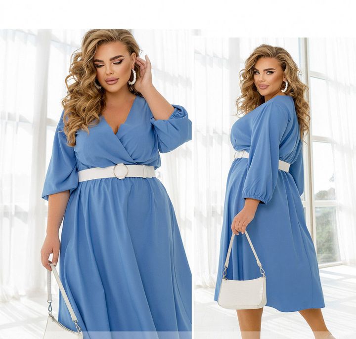 Buy Dress №2470-Blue, 66-68, Minova